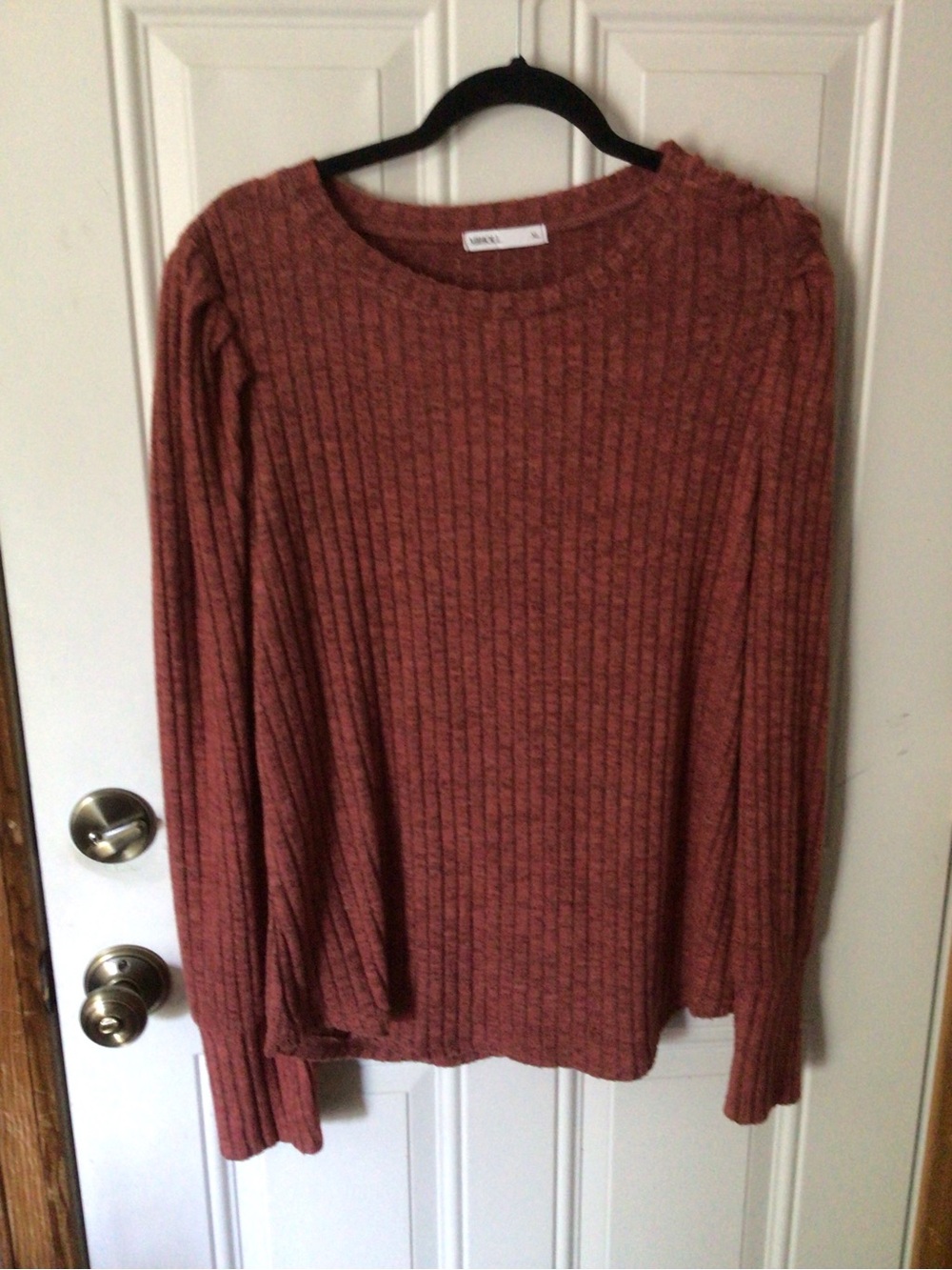 Windsor Ribbed Crewneck Sweater - Rusty Rose